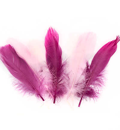 12238-3803 - Hobby Crafting Fun - Feathers, Pink - Plumes
