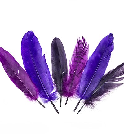 12238-3804 - Hobby Crafting Fun - Feathers, Purple - Plumes