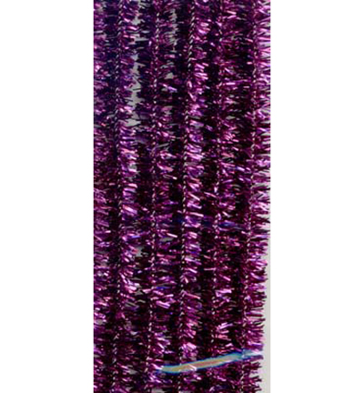 12218-1837 - Hobby Crafting Fun - Set Chenille Glitter, Mauve - Glitter
