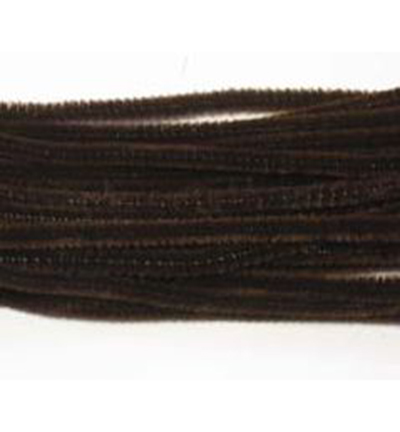 12271-7114 - Hobby Crafting Fun - Chenille, Marron foncé - Uni