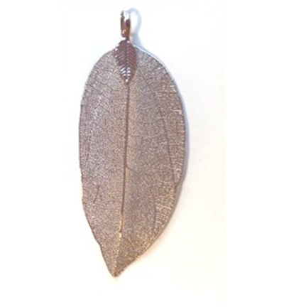 12452-5203 - Hobby Crafting Fun - Natural Leaf with Hanger, Purple - Natural Leaf with hanger