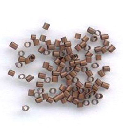 12024-0013 - Hobby Crafting Fun - Crimp beads, tube, Antique Copper - Tubes
