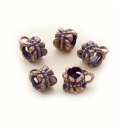 12031-0023 - Hobby Crafting Fun - Bead 2 Bead Jewelry: Metal beads, Antique Copper - Bead 2 Bead