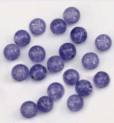10805-8020 - Hobby Crafting Fun - Sparkle glass beads, Lilac - 