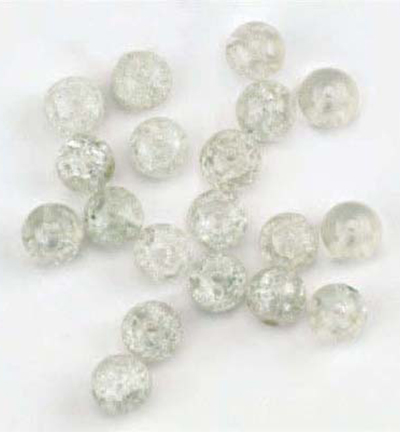 10805-8021 - Hobby Crafting Fun - Sparkle glass beads, Crystal - 