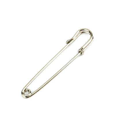 12460-6001 - Hobby Crafting Fun - Brooch Pin, 55mm, Platinum - 
