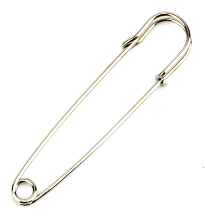 12460-6003 - Hobby Crafting Fun - Brooch Pin, 75mm, Platinum - 