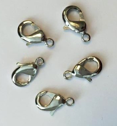 12263-6311 - Hobby Crafting Fun - Lobster clasp, Platinum - Clasp / Karabijn