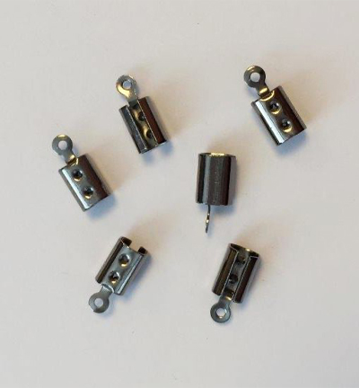 12265-6513 - Hobby Crafting Fun - Cord clasp large, Anthracite - 