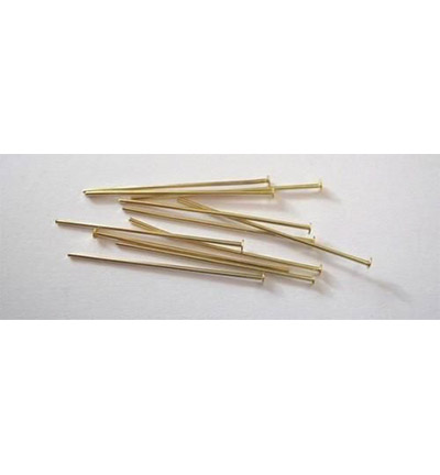 10317-3202 - Hobby Crafting Fun - Head pin, 32mm, Gold - 10317-3202 - Hobby Crafting Fun - Head pin, 32mm, Gold -