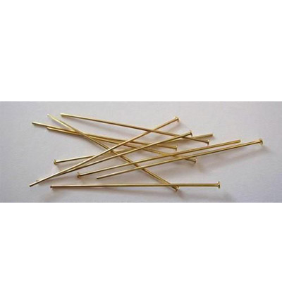 10317-4502 - Hobby Crafting Fun - Head pin, 45mm, Gold - 10317-4502 - Hobby Crafting Fun - Head pin, 45mm, Gold -