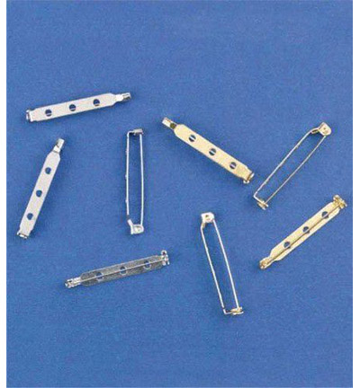 11808-1141 - Hobby Crafting Fun - Brooch pin, 38mm, Platinum - 11808-1141 - Hobby Crafting Fun - Brooch pin, 38mm, Platinum -