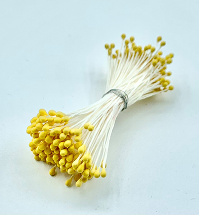 10101-0105 - Hobby Crafting Fun - Meeldraden Mat Yellow, 2mm head - 