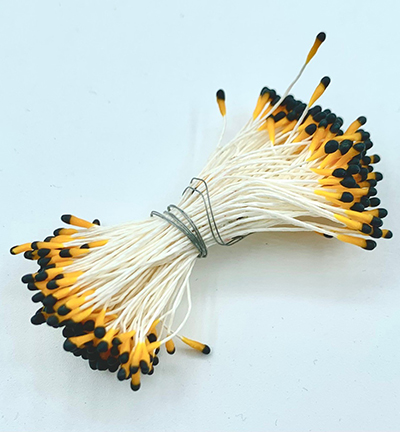 10101-0135 - Hobby Crafting Fun - Meeldraden Mat Yellow-black, 2.5mm head - 