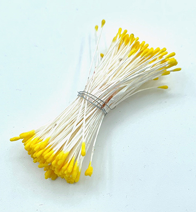 10101-0141 - Hobby Crafting Fun - Meeldraden Mat Yellow, 3mm head - 