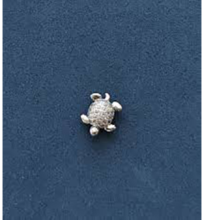 12453-5305 - Hobby Crafting Fun - Metal Charm w Strass, Turtle - 12453-5305 - Hobby Crafting Fun - Metal Charm w Strass, Turtle -