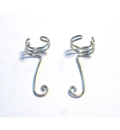 12247-4703 - Hobby Crafting Fun - Earcuffs, Platinum - 12247-4703 - Hobby Crafting Fun - Earcuffs, Platinum -