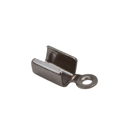 12092-9261 - Hobby Crafting Fun - embouts cordes, Anthracite - Cord clasp