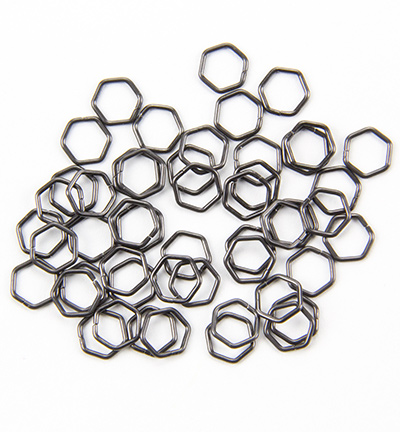 12093-9309 - Hobby Crafting Fun - hexagone, Anthracite - Simple