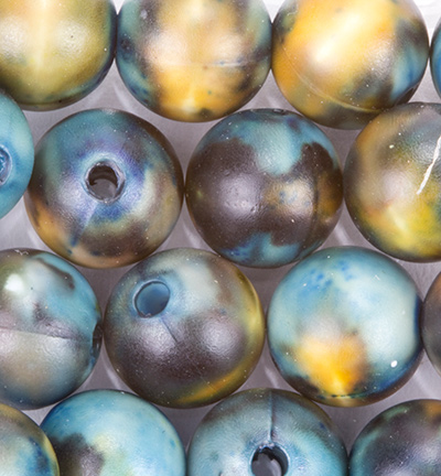 12055-5507 - Hobby Crafting Fun - Vert / Jaune / Marron - Rond mat 8mm