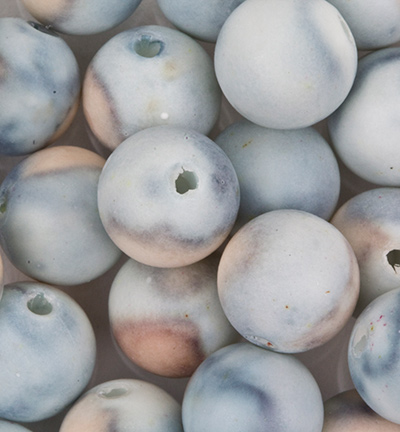 12055-5508 - Hobby Crafting Fun - Bleu clair / Beige - Rond mat 8mm