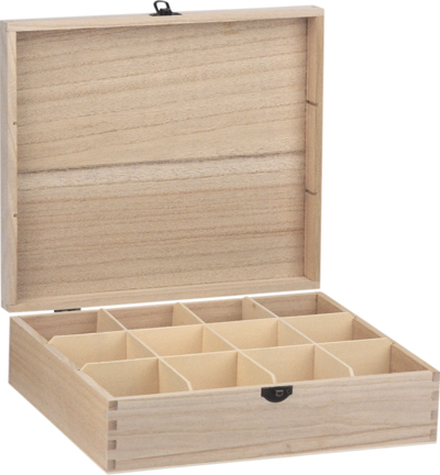SL020/7695-2 - Kippers - Coffret 12 comp. paulownia - 