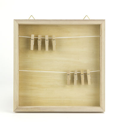 7973/8453 - Kippers - Cadre photo carré avec 2 fils et 2 x 4 pinces - Cadre photo