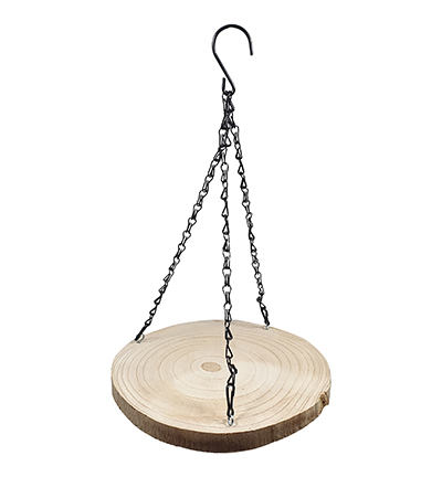SL1188 - Kippers - Disque déco en bois naturel à suspendre ±26cm - 