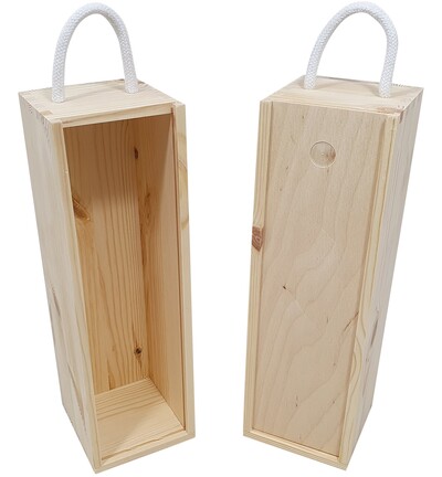 SL195 / 2231 - Kippers - Caisse à vin, 1 bouteille, avec couvercle à glissière - Coffret à vin