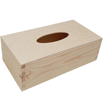 SL097/ 2232 - Kippers - Boite à mouchoirs fond coulissant pin - 