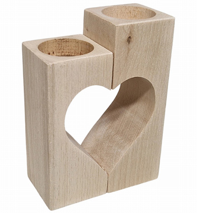 SL204G - Kippers - Waxinelichthouder Hart - 