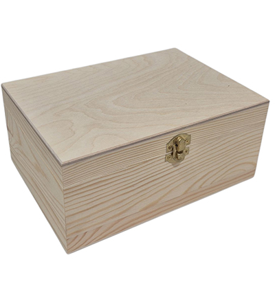 SL047G / 6317-4 - Kippers - Kist met klepdeksel (grenen) - 