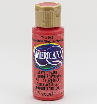 DA129-3 - DecoArt - True Red - Americana Acrylics