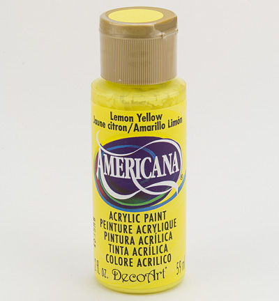 DAO11-3 - DecoArt - Lemon Yellow (transparent)) - Americana Acrylics