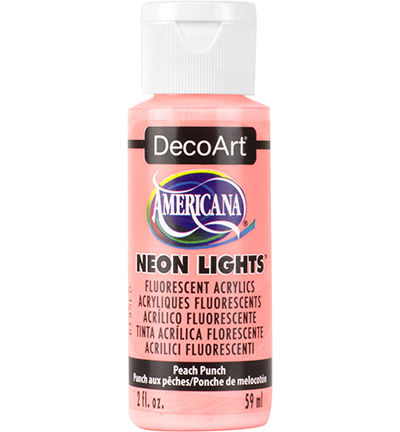 DA341-3 - DecoArt - Neon Lights Peach Punch - Americana Neon