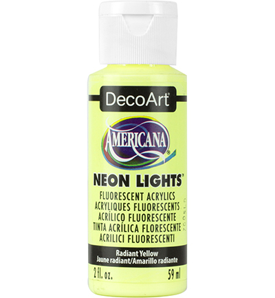 DA342-3 - DecoArt - Neon Lights Radiant Yellow - Americana Neon