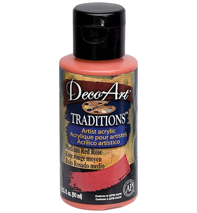 DAT05-35 - DecoArt - Medium Red Rose - Traditions Acrylics