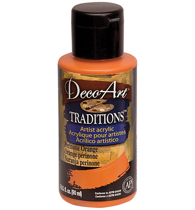 DAT08-35 - DecoArt - Perinone Orange - Traditions Acrylics