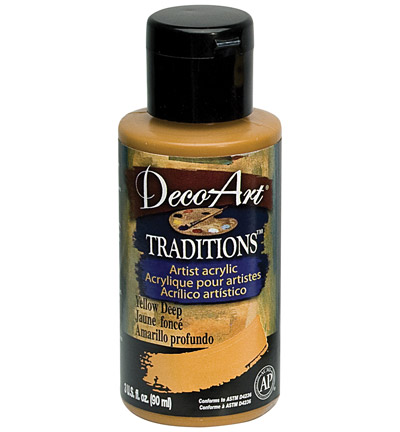 DAT10-35 - DecoArt - Yellow Deep - Traditions Acrylics