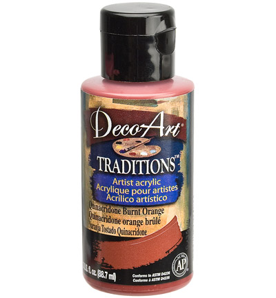 DAT53-35 - DecoArt - Quinacridone Burnt Orange - Traditions Acrylics