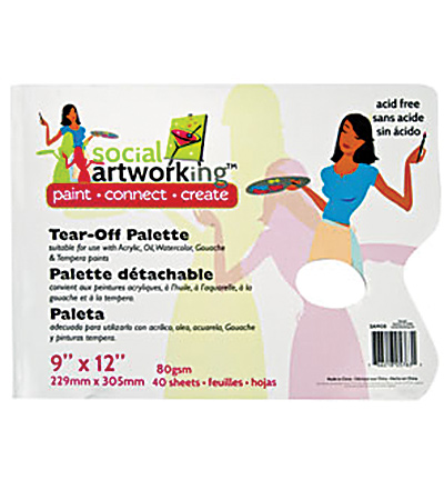 SAM08-K - DecoArt - Papier palette - Modèle de table
