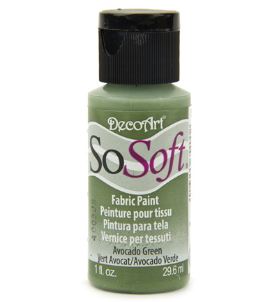 DSS19-26 - DecoArt - Avocado Green - SoSoft Fabric Acrylics 30ml