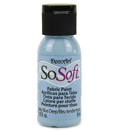 DSS58-26 - DecoArt - Acrylics Baby Blue Deep - SoSoft Fabric Acrylics 30ml DSS58-26 - DecoArt - Acrylics Baby Blue Deep - SoSoft Fabric Acrylics 30ml