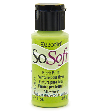 DSS81-26 - DecoArt - Yellow Green - SoSoft Fabric Acrylics 30ml
