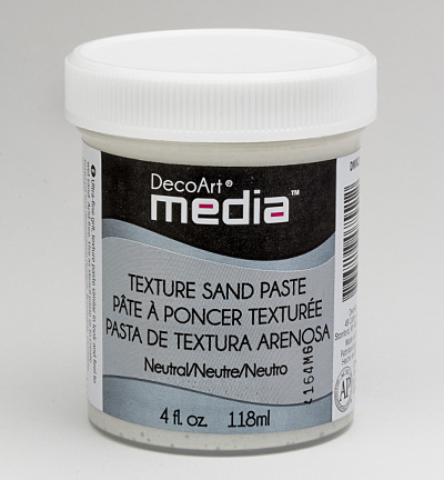 DMM23-71 - DecoArt - Texture Sand Paste (White) - Mixed Media Modeling Paste