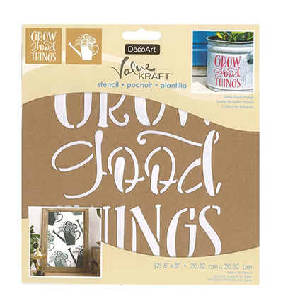DKS113-A - DecoArt - Grow Good Things - Value Kraft Stencils