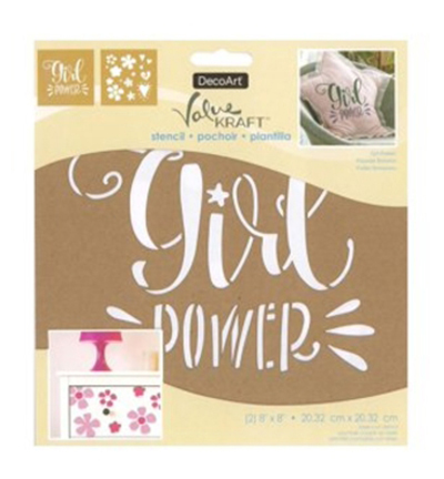 DKS102-A - DecoArt - Girl Power - Value Kraft Stencils