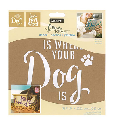 DKS110-A - DecoArt - Woof Woof - Value Kraft Stencils