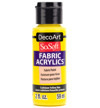 DSS03-30 - DecoArt - Cadmium Yellow Hue - SoSoft Fabric Acrylics 59ml