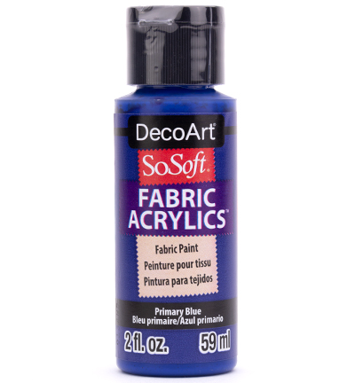 DSS42-30 - DecoArt - Primary Blue - SoSoft Fabric Acrylics 59ml